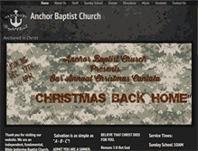 Tablet Screenshot of anchorbaptistchurch.net