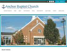 Tablet Screenshot of anchorbaptistchurch.org